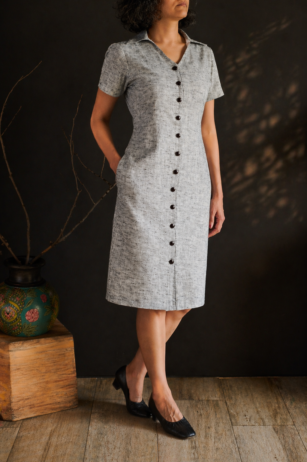 The Quiet Grey Dress