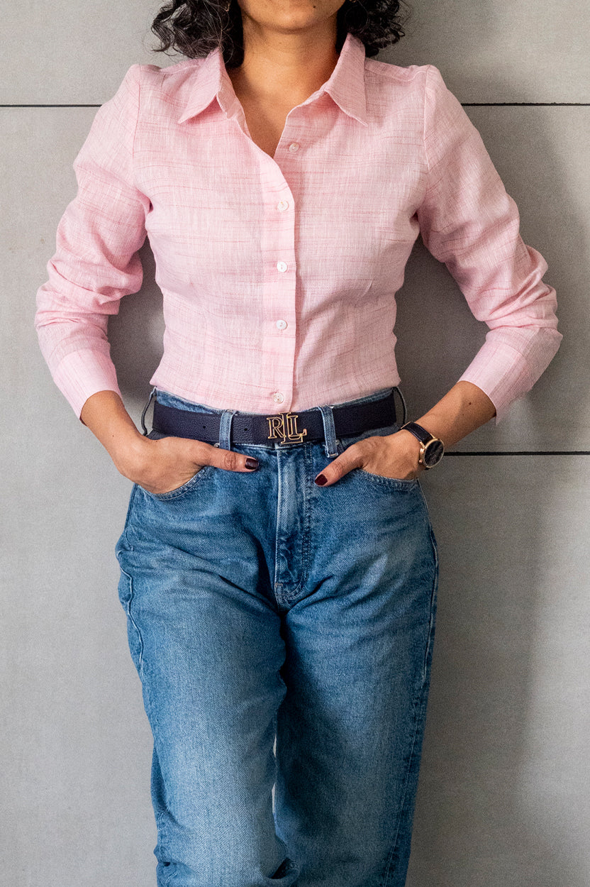 Rosé Textured Shirt
