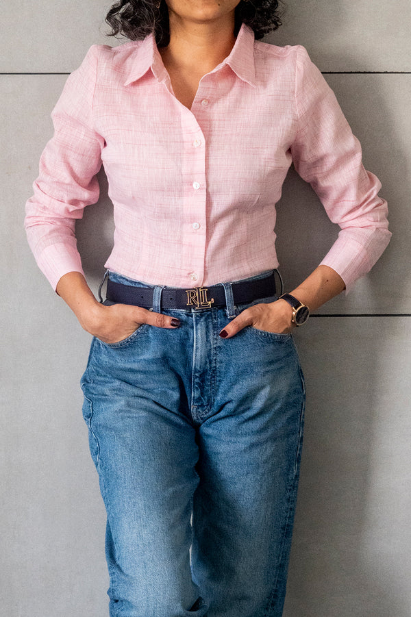Rosé Textured Shirt